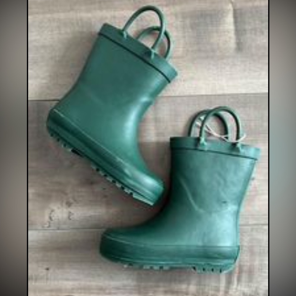 Lonecone green rain boots toddler sz 6
